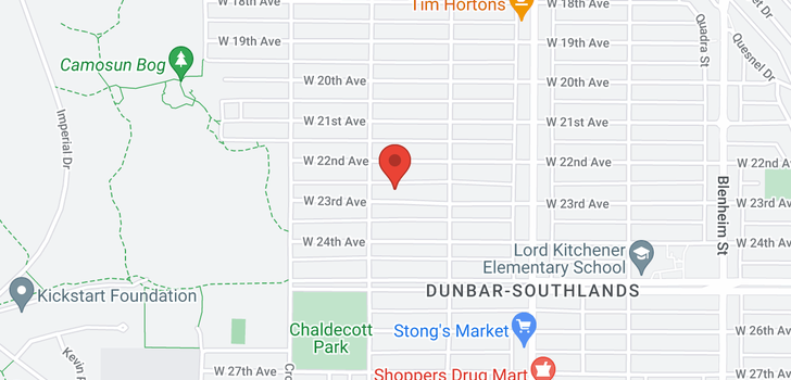 map of 3869 W 23RD AVENUE